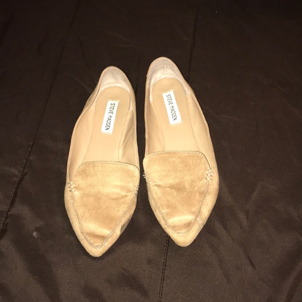 Tan Steve Madden loafer flats